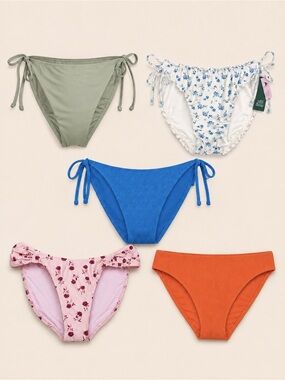 Bikini Bottom Bundle (5) Size L 12/14